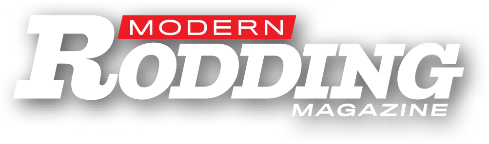 Modern Rodding Magazine logo with a shadow