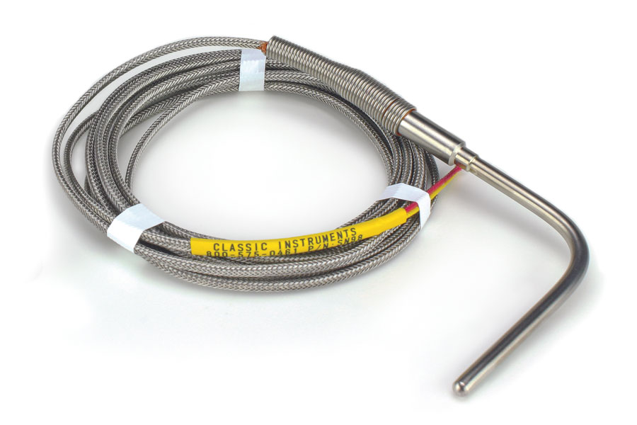 07: Thermocouple probes are used by Classic Instruments to measure coolant temperature inside the water jacket