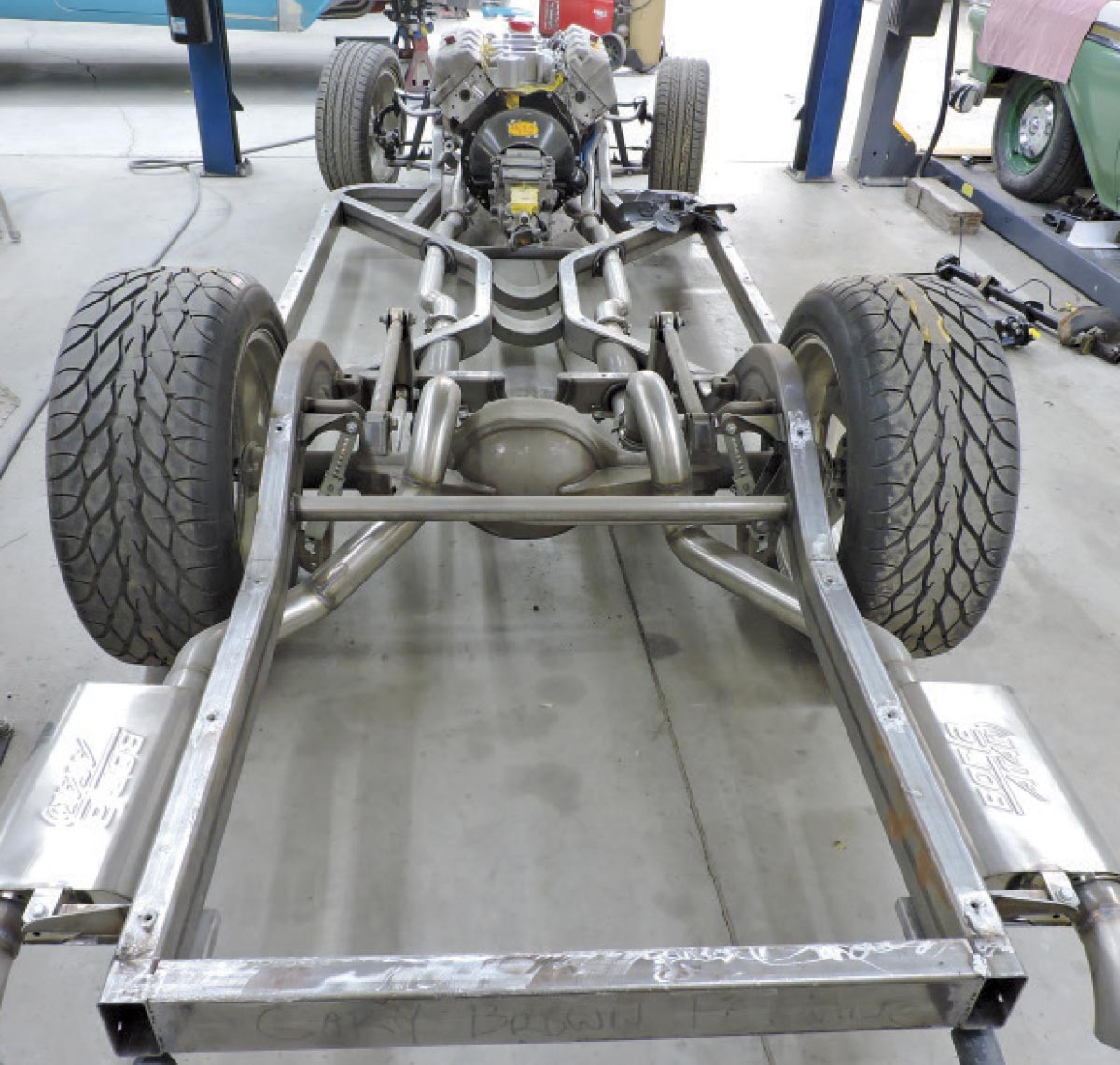 Image of a braced 9-inch Ford rear
