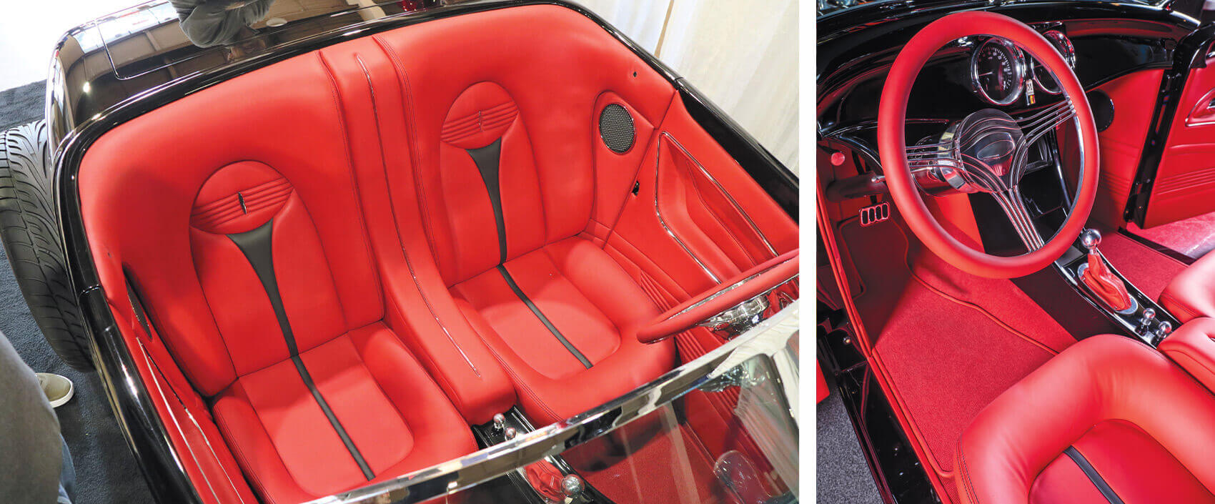 Ford Muroc Fenderless Roadster Engine lipstick red interior