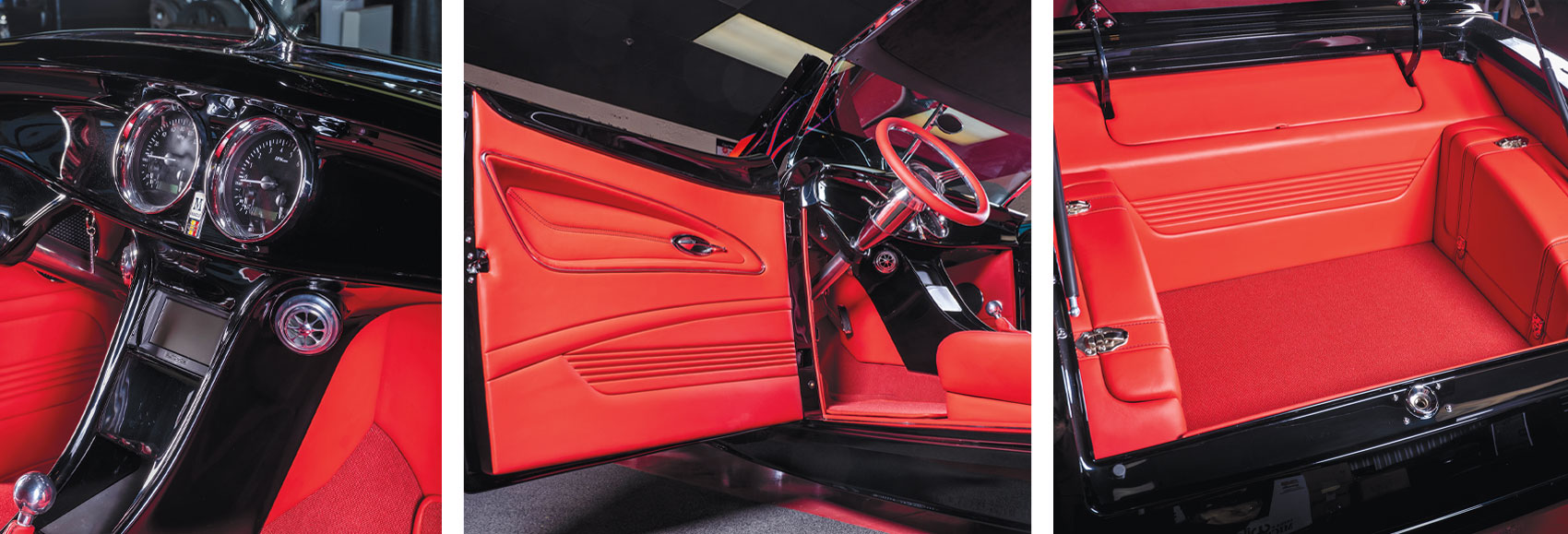 Ford Muroc Fenderless Roadster Engine red interior