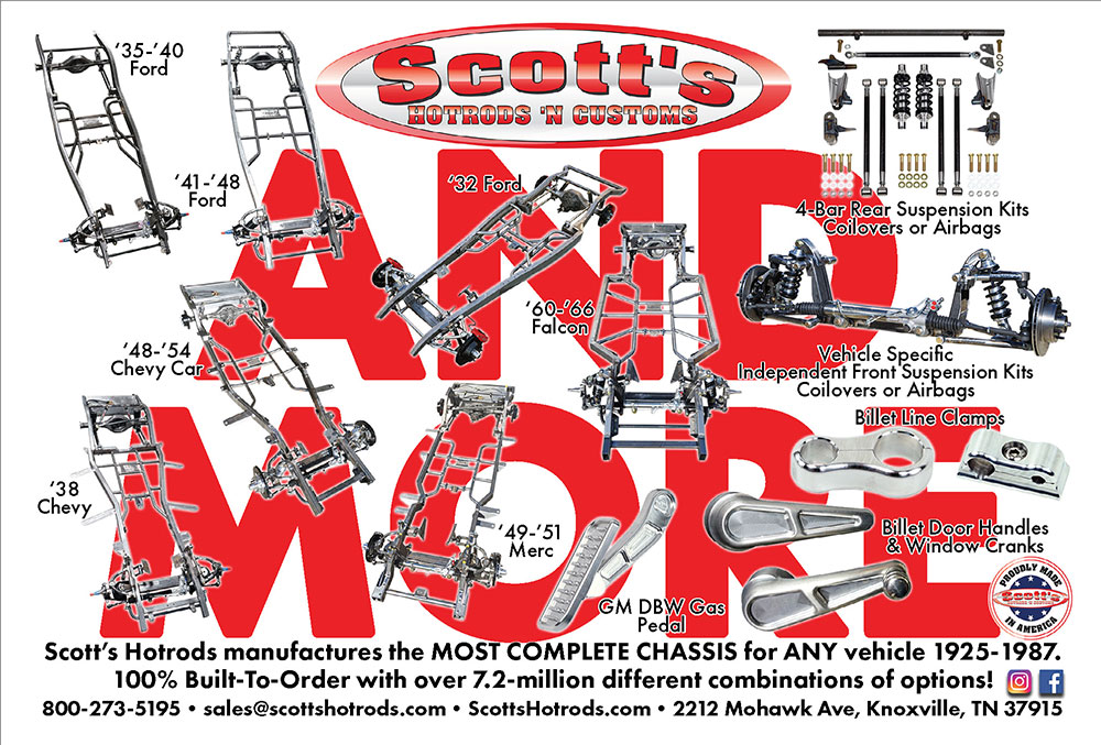 Scott's Hotrod's 'n Customs Advertisement