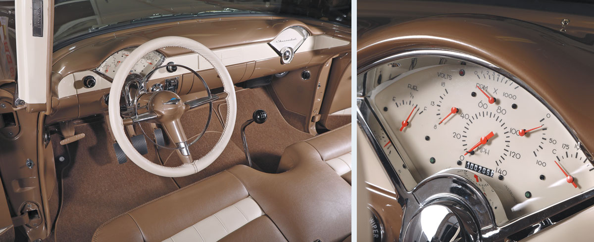 Driver's seat and meters for 1955 Chevy