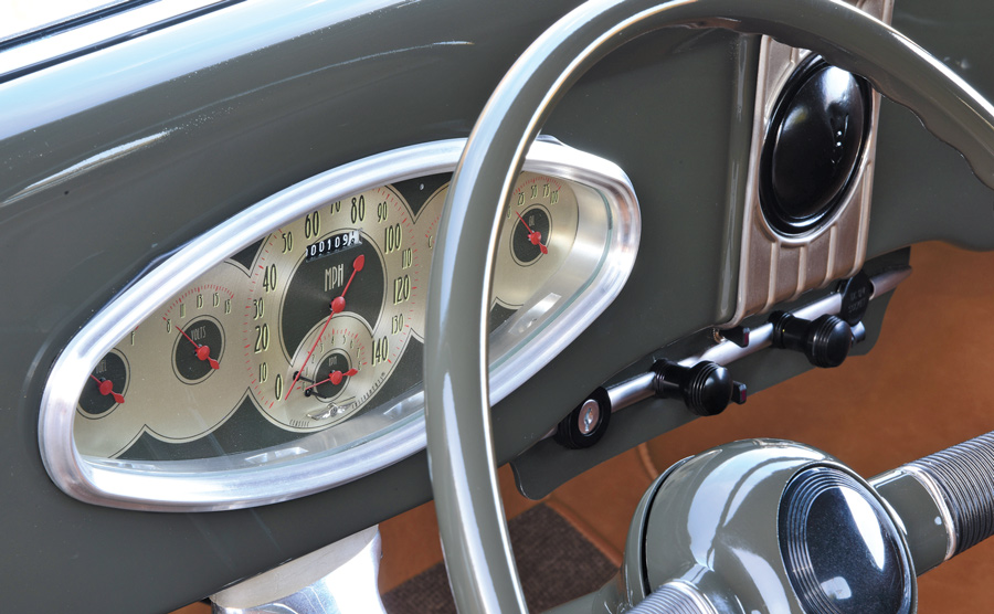 Speedometer on a 1936 Ford Coupe