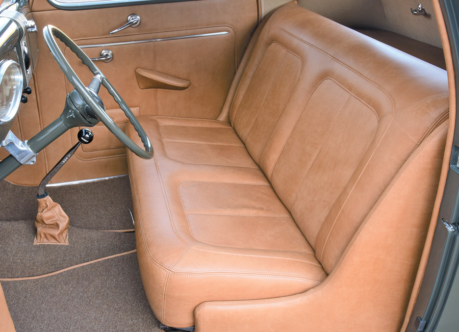 Interior of a 1936 Ford Coupe