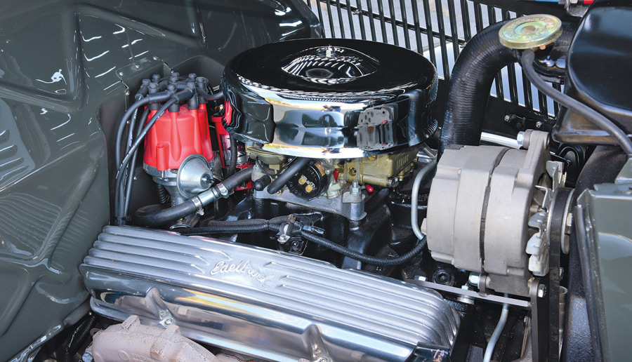 Under the Hood of a 1936 Ford Coupe