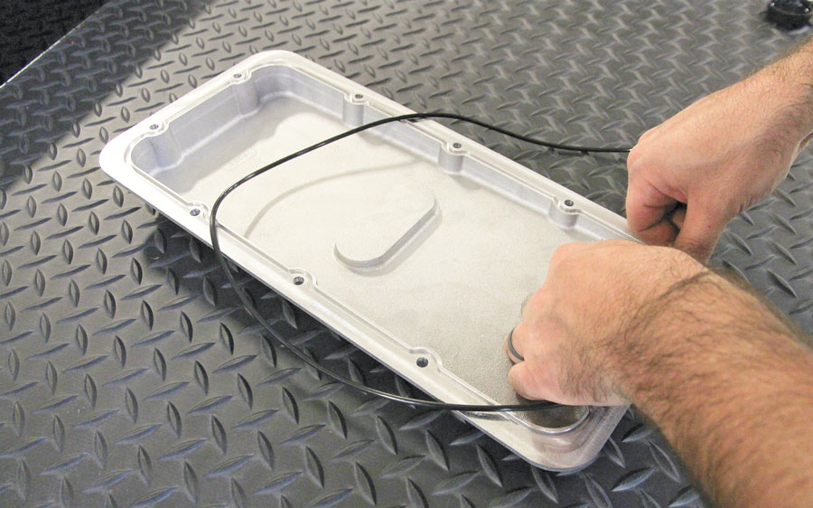 11: The plenum lid can be installed now with the O-ring in place