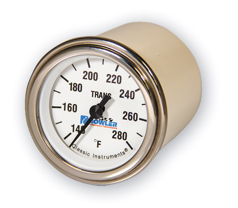 a classic-styled temperature gauge