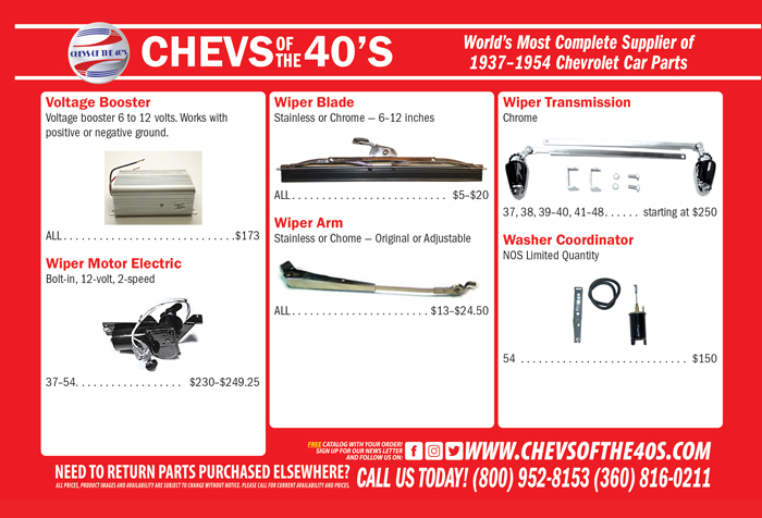 Chev's of the 40's Advertisement