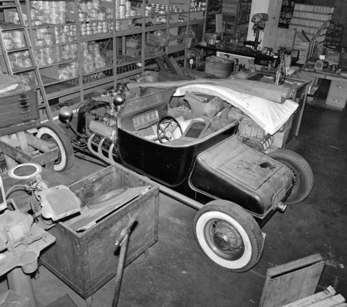 Car in the shop