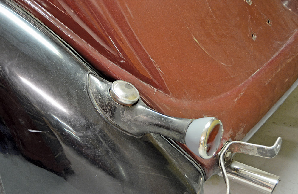 1936 Ford taillights closeup