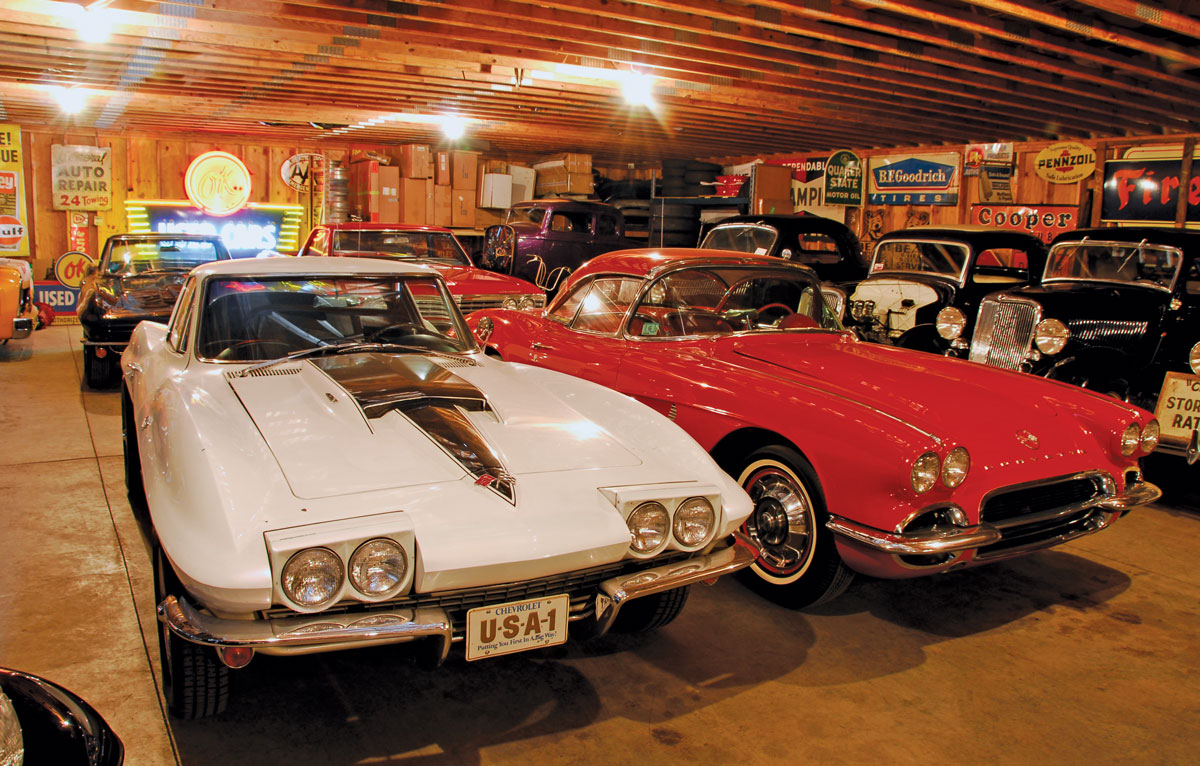 It’s not all vintage Ford in the collection as there’s a passion for Chevys as well, including Dave’s 40,000-mile original 1966 Corvette coupe and Lisa’s 1962 roadster, purchased in 1978