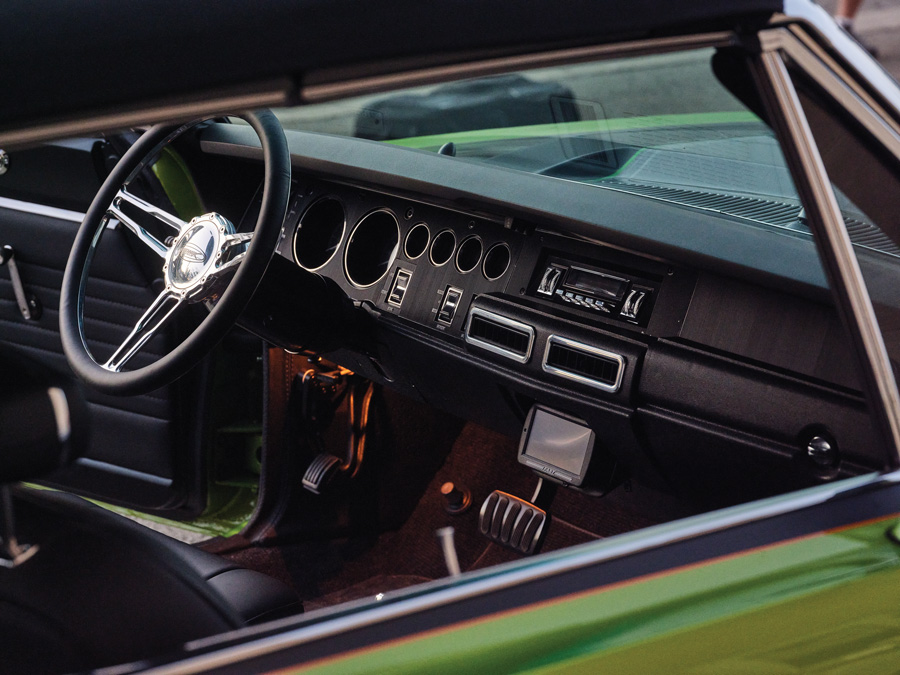 dashboard of a 1969 Dodge Coronet Convertible