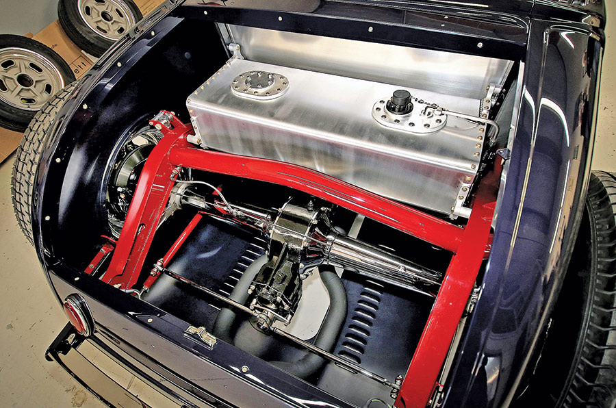 view of roadster trunk