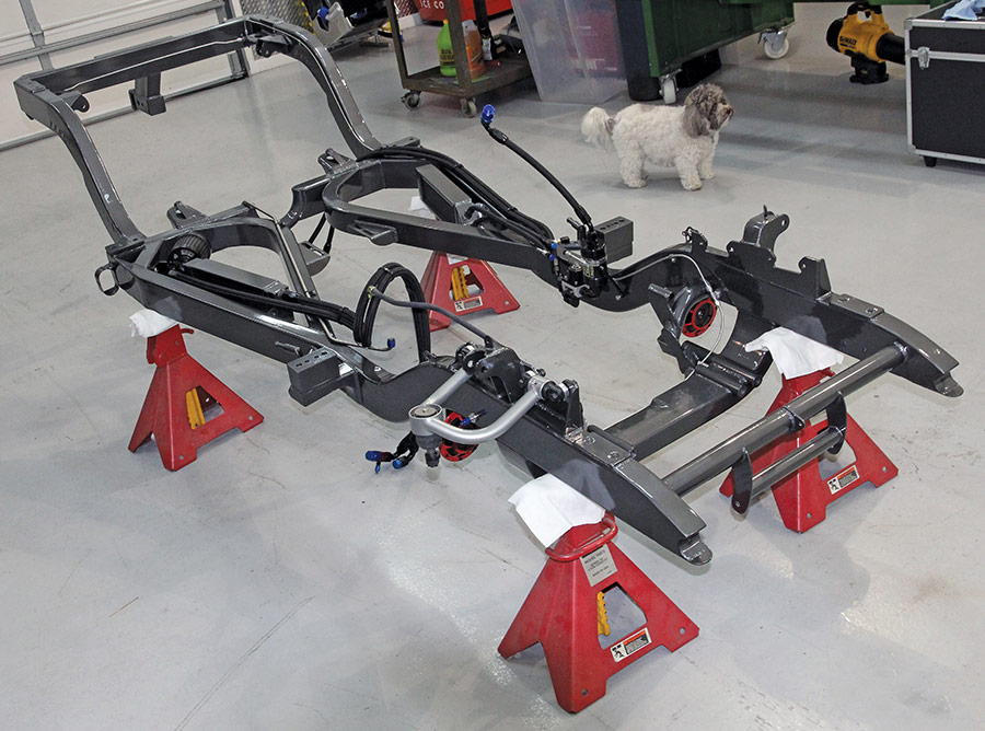 all chassis components received the paint and plate treatment