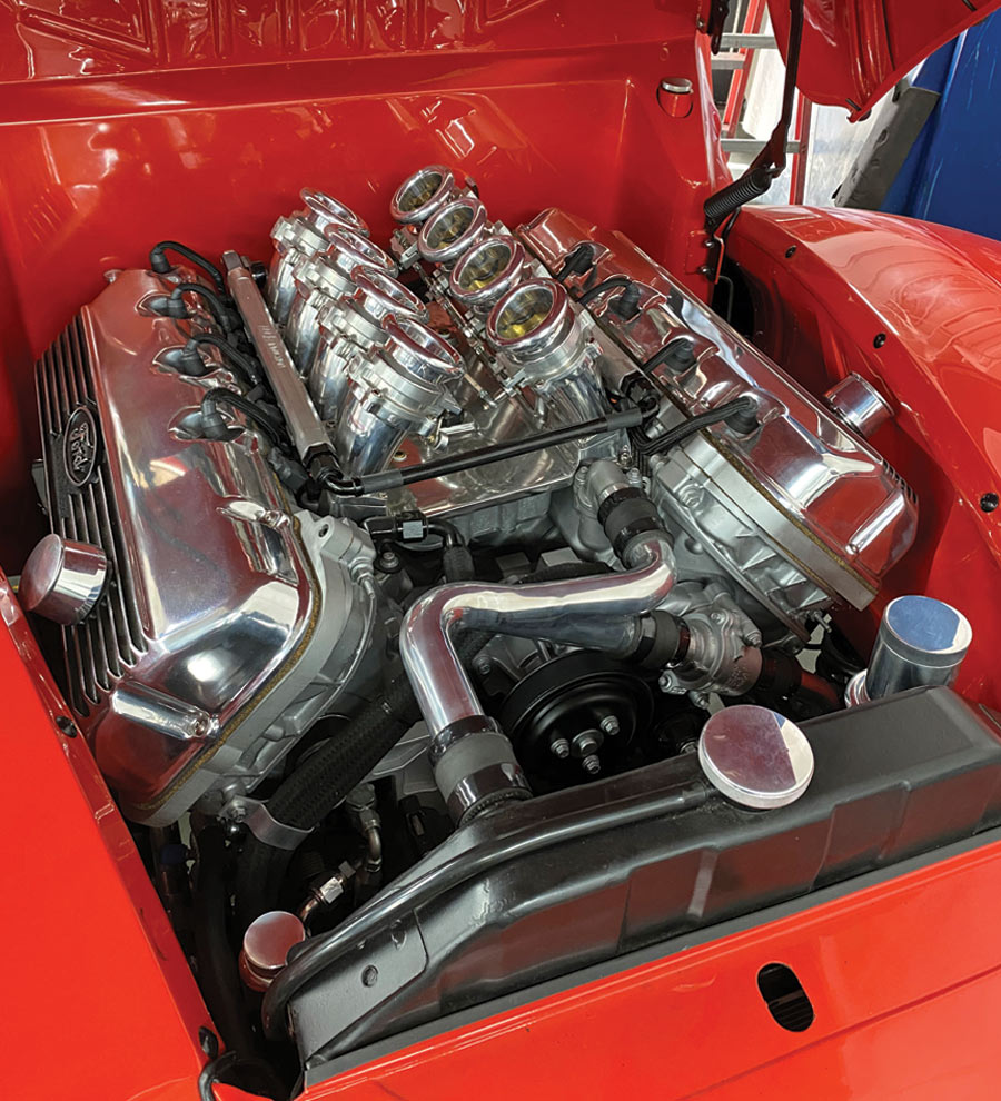 a Coyote motor with Inglese Eight Stack EFI