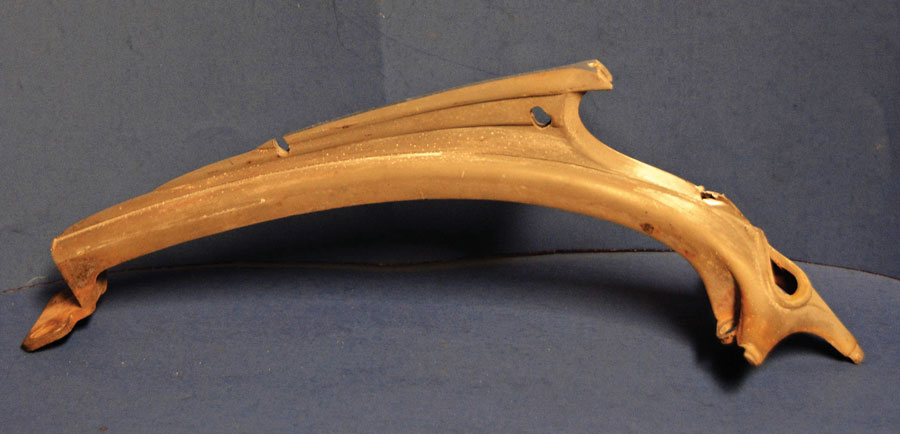 1: This is our original 1936 Ford hood ornament