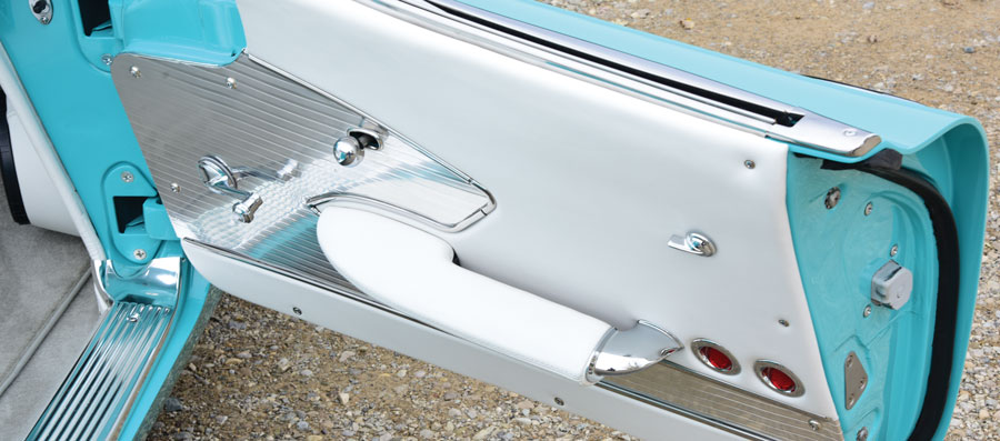Inside of the 1961 Corvette door
