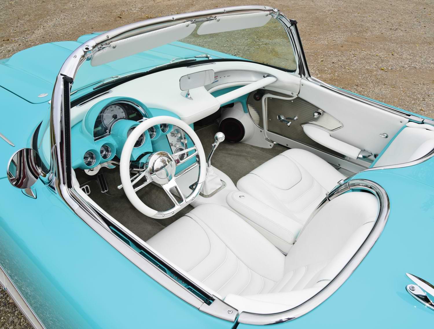 1961 Corvette top view