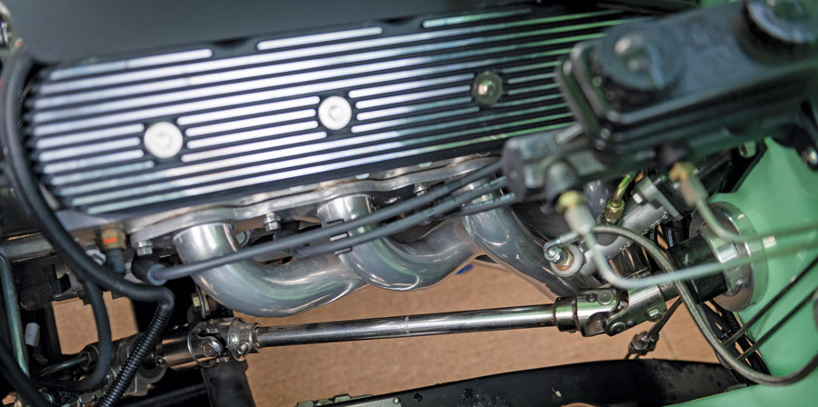 1955 Chevy engine closeup view