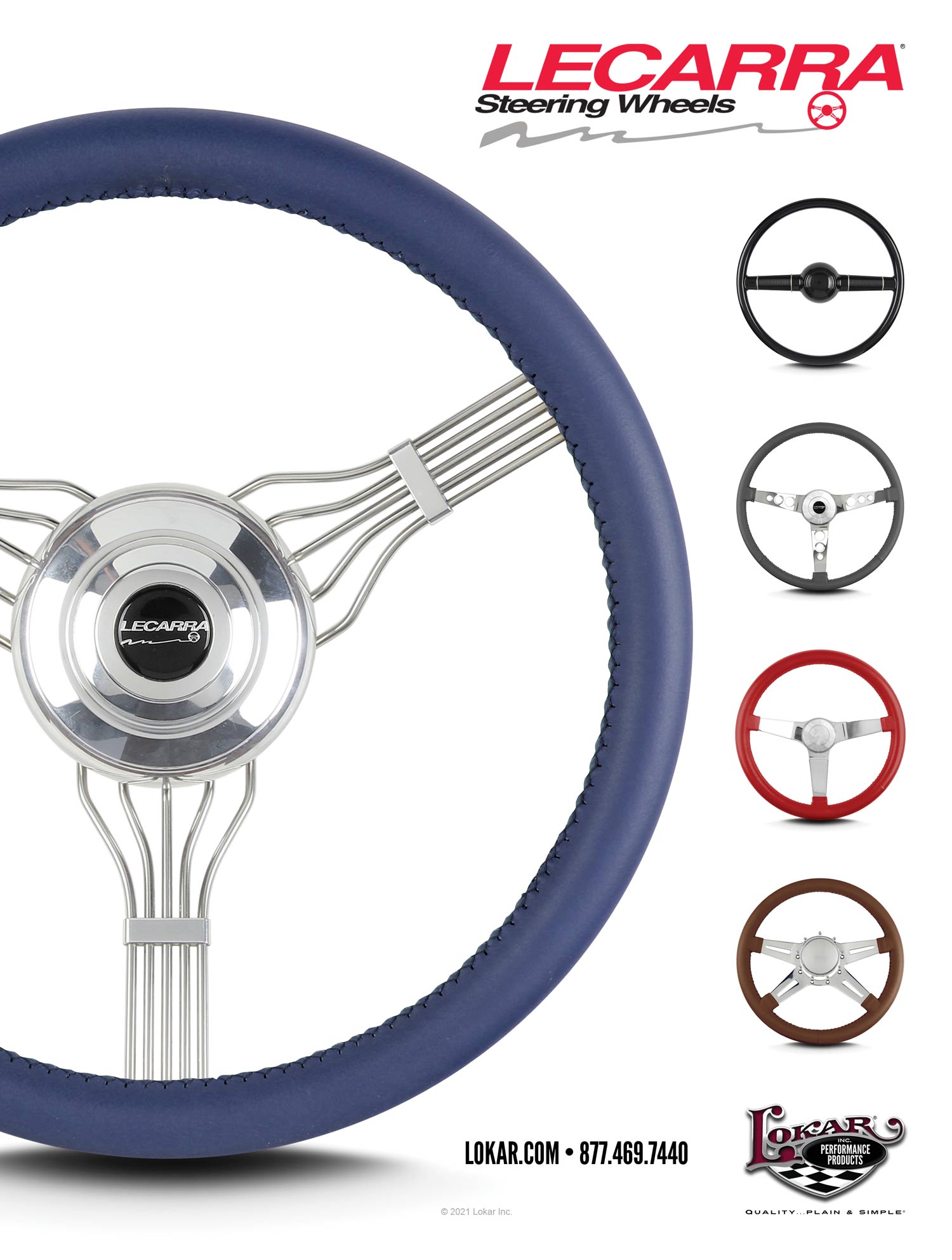 LECARRA Steering Wheels by Lokar Advertisement