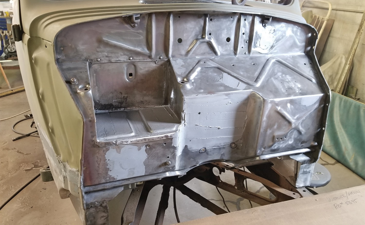car body without front section