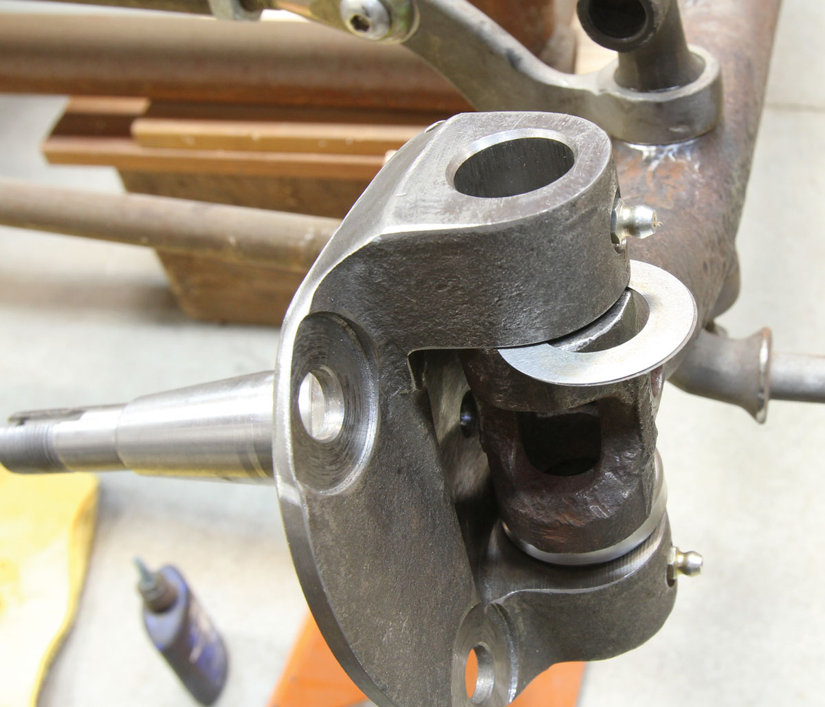 axle requiring two shims on the passenger side