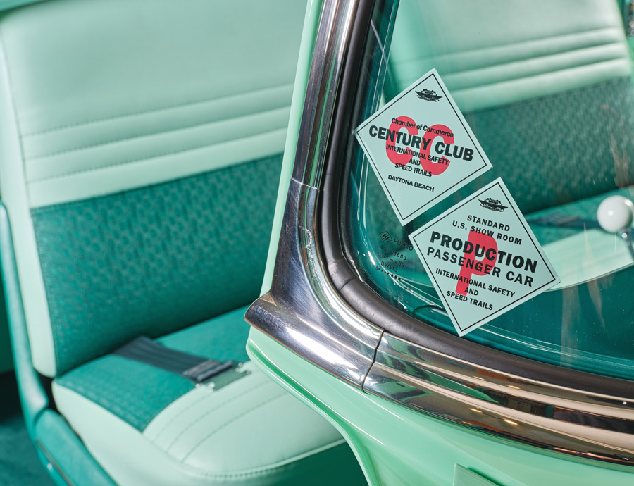 Interior/Windshield of a 1957 Chevy 210