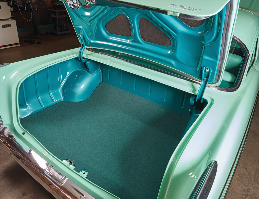 Trunk of a 1957 Chevy 210