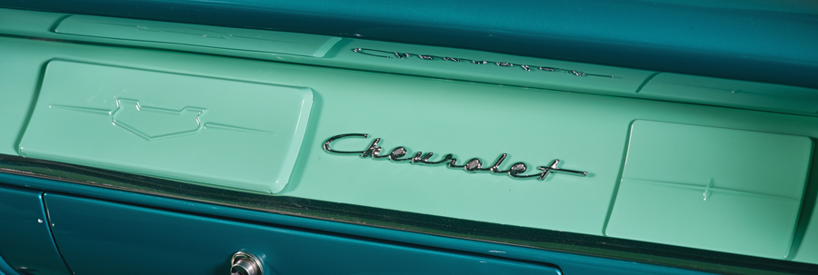 Emblem of a 1957 Chevy 210