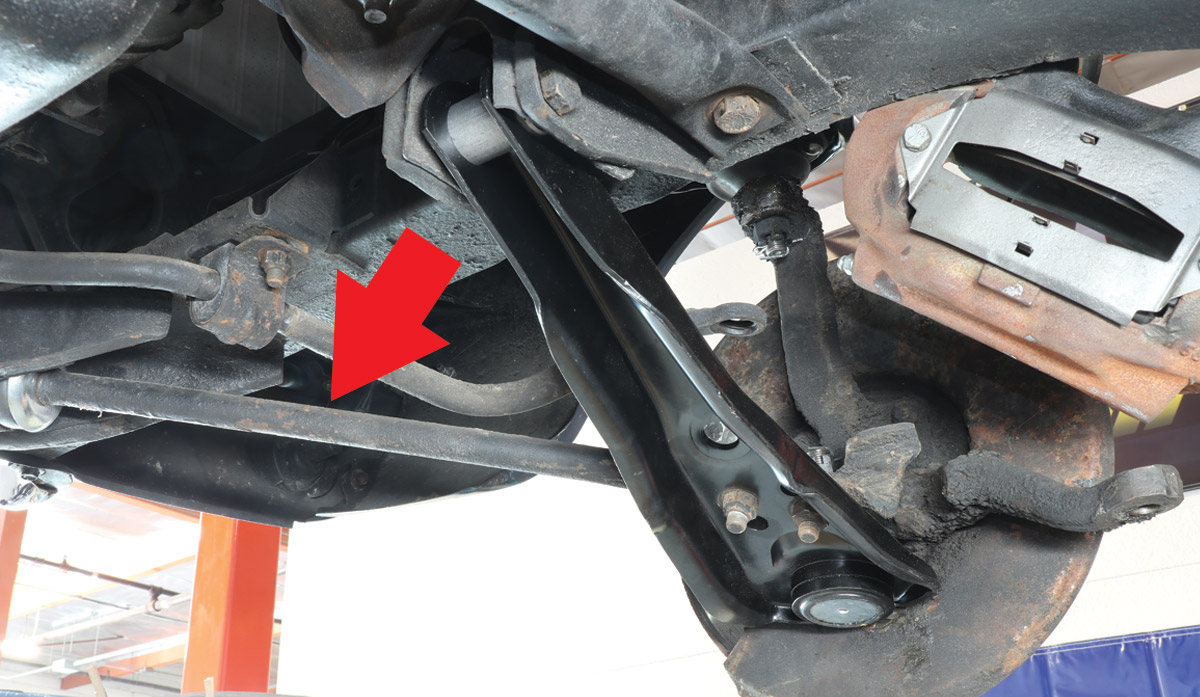 view of new Duralast arm control installed
