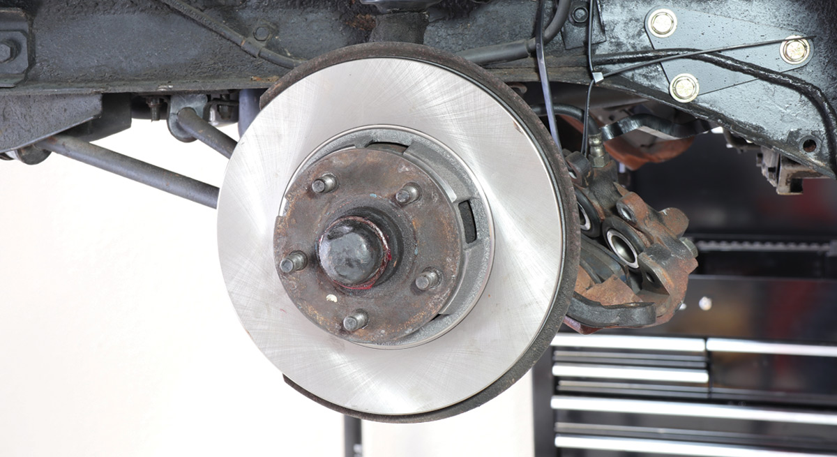 view of original rotors with hubs removed
