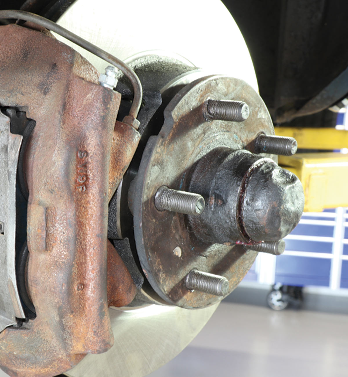 view of calipers