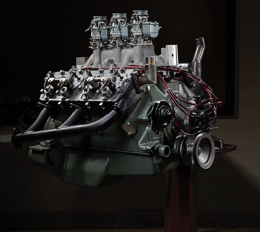 Exposed engine display at Speedway Motors Museum of American Speed