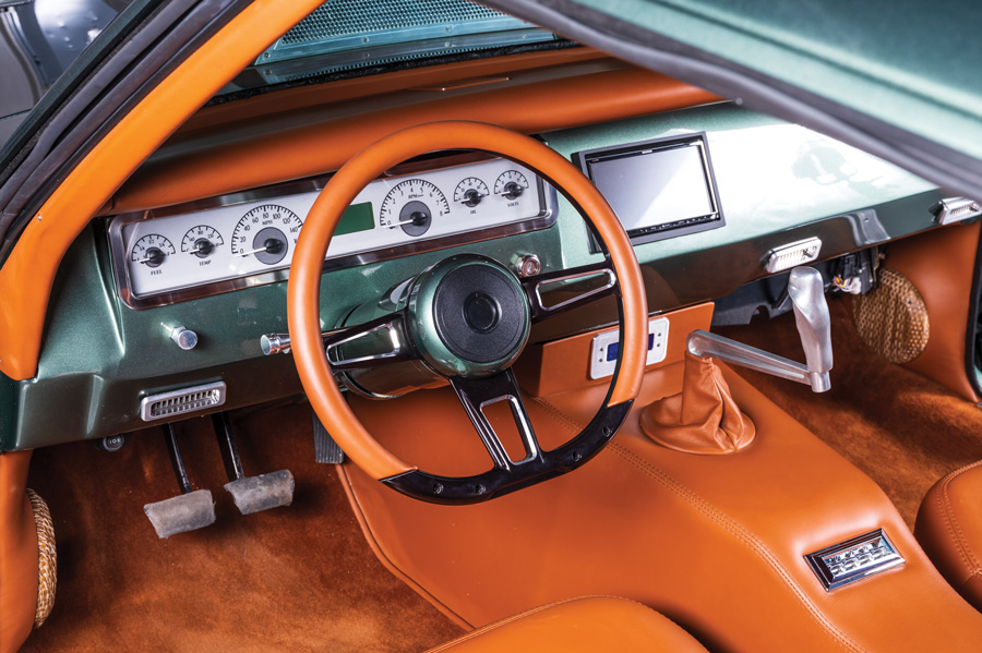 Steering and Dash in a 1970 Plymouth Sport Satellite