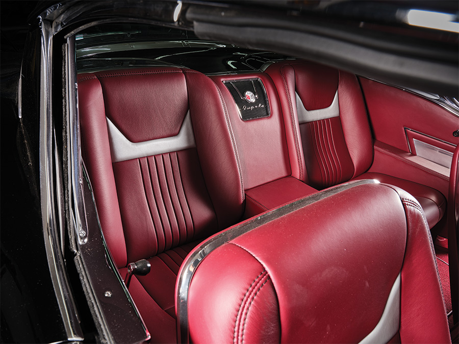 1958 Chevy Impala seats interior view