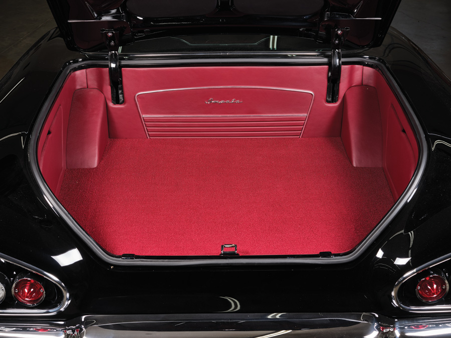 1958 Chevy Impala trunk interior view