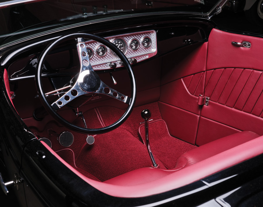 Interior of a 1932 Ford Highboy Roadster