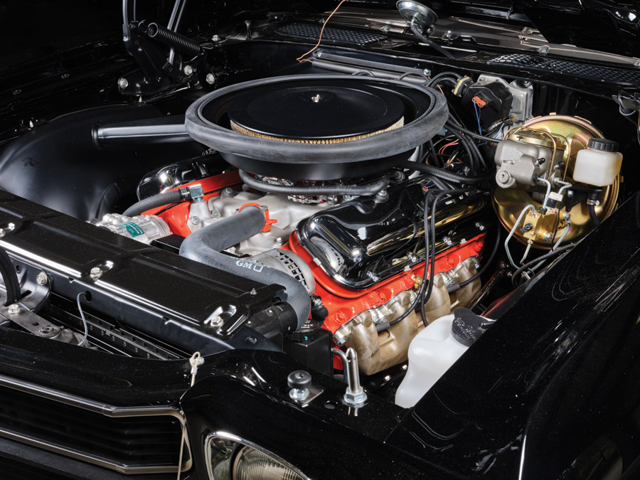 Chevy El Camino engine close up