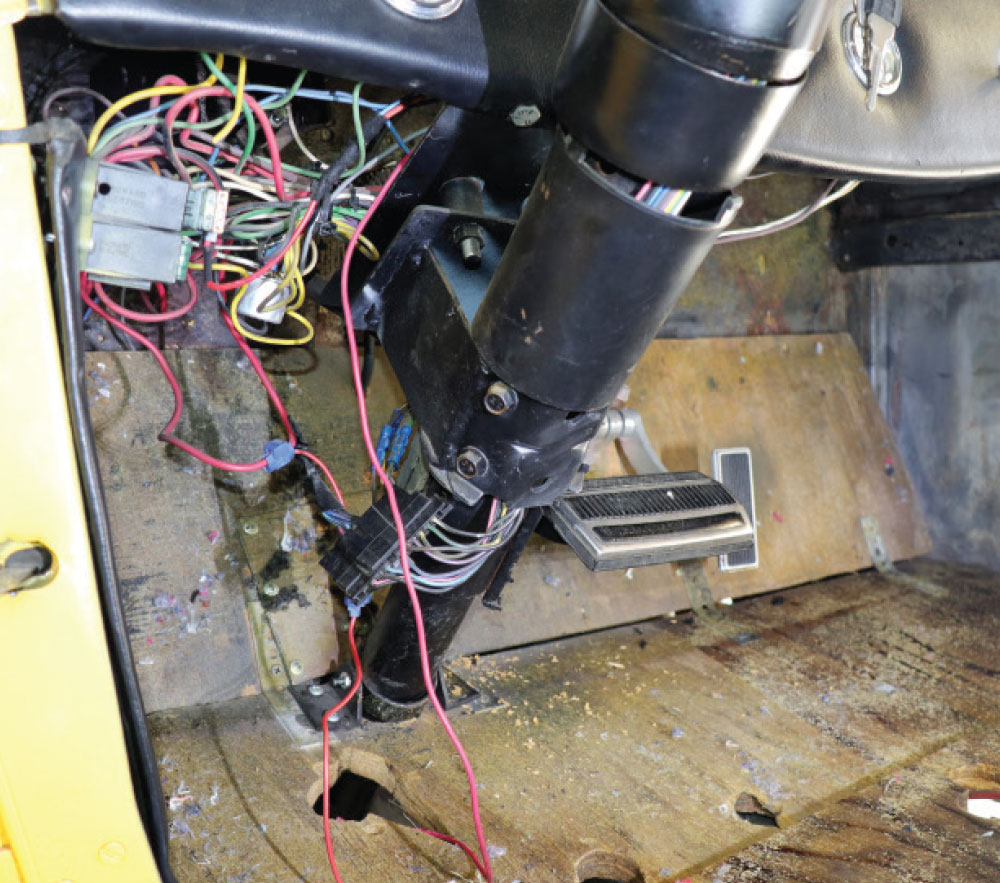Installing the steering column