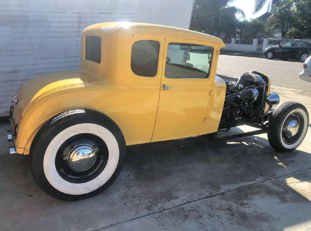 Side of Yellow Hotrod