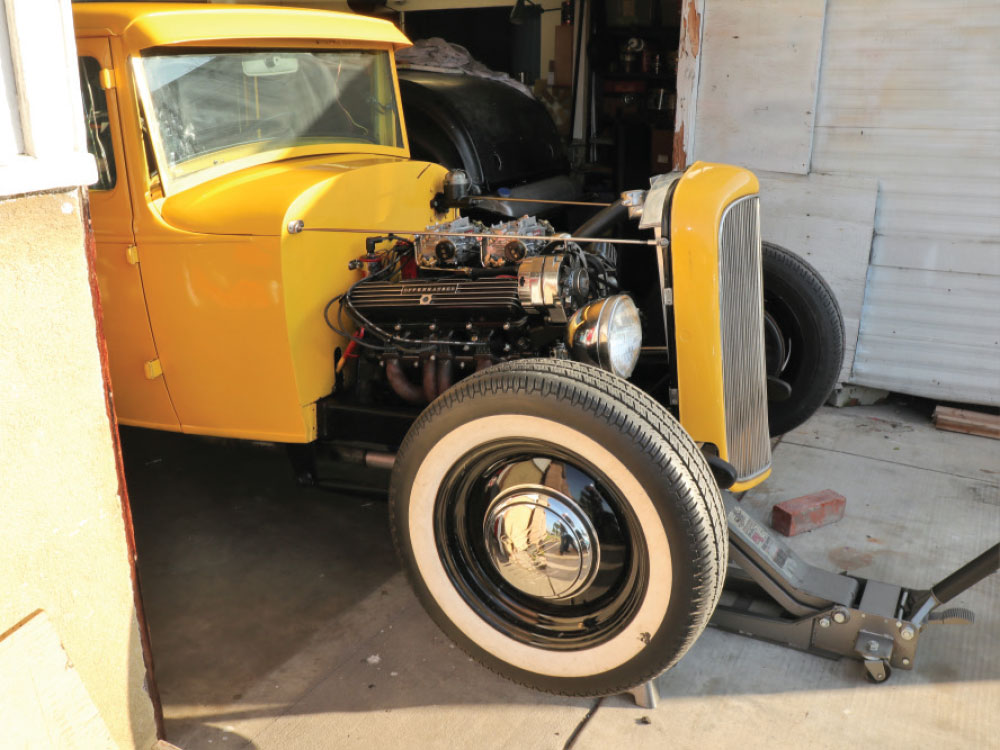 Yellow Hotrod side of engine