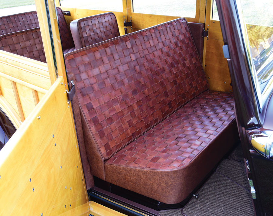 1933 Ford Station Wagon inside seats