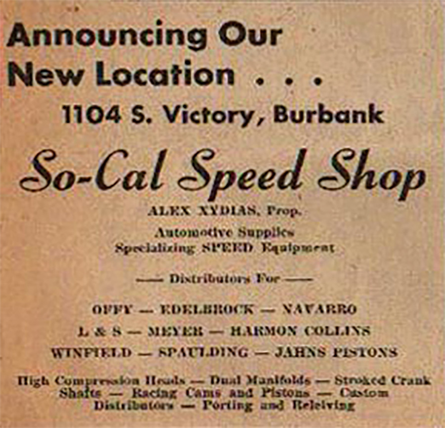 So-Cal Speed Shop flyer for Burbank opening