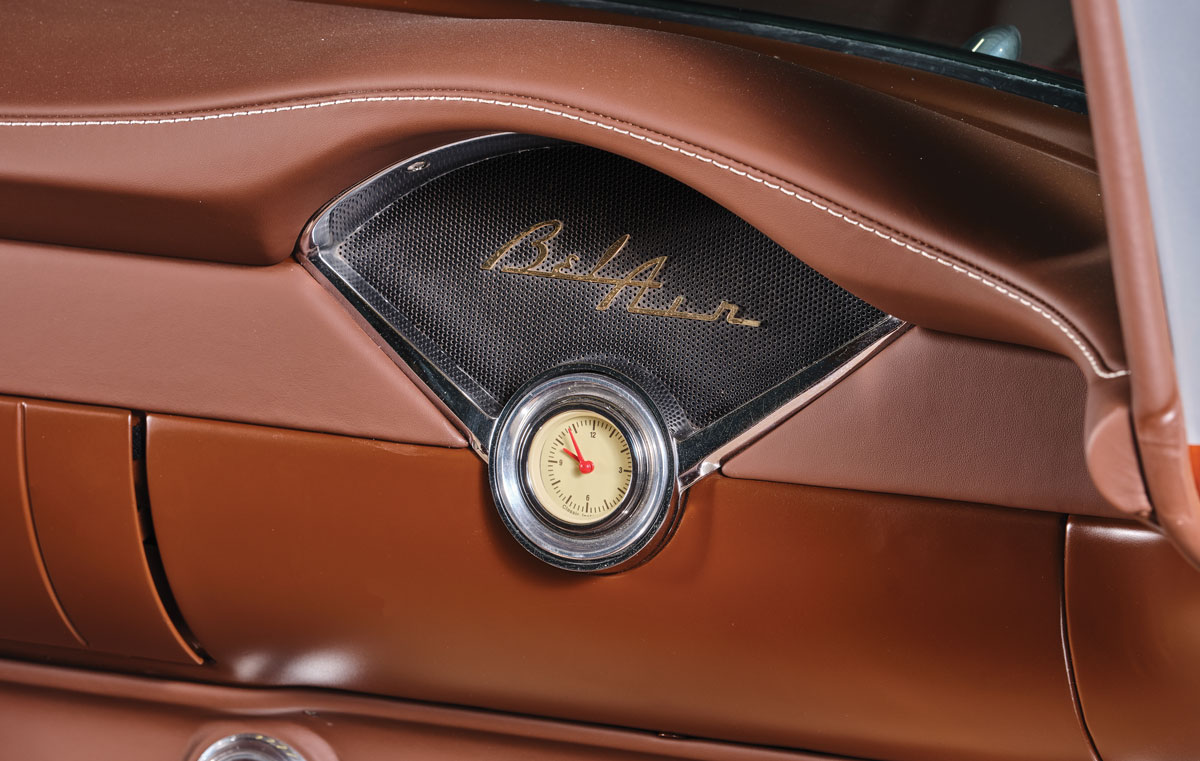 1955 Chevy Bel Air gauge closeup