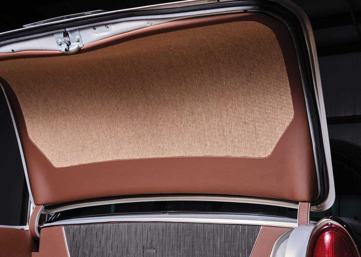 1955 Chevy Bel Air trunk interior