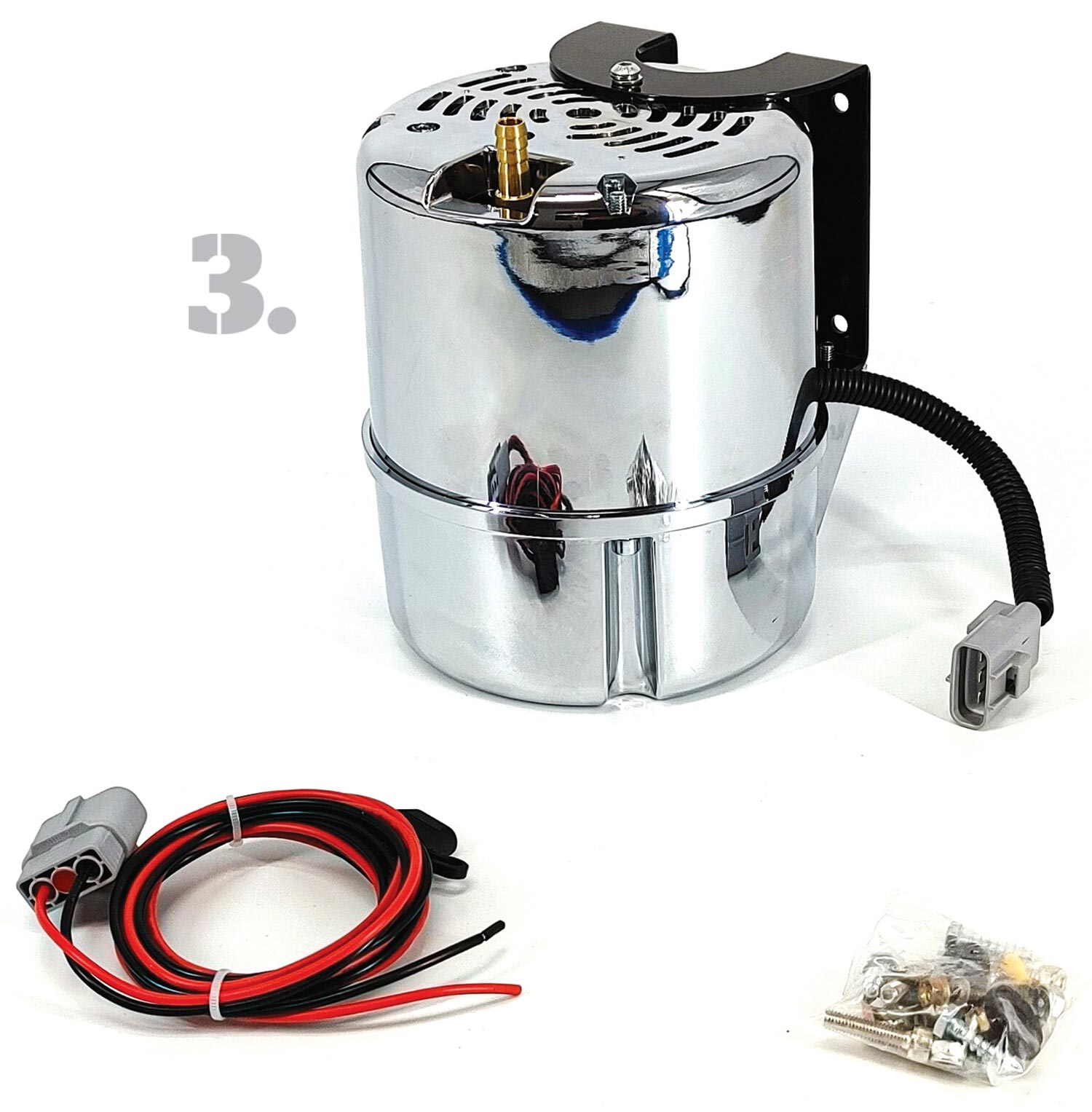 3. Granatelli Motor Sports 12V electric vacuum pump kit