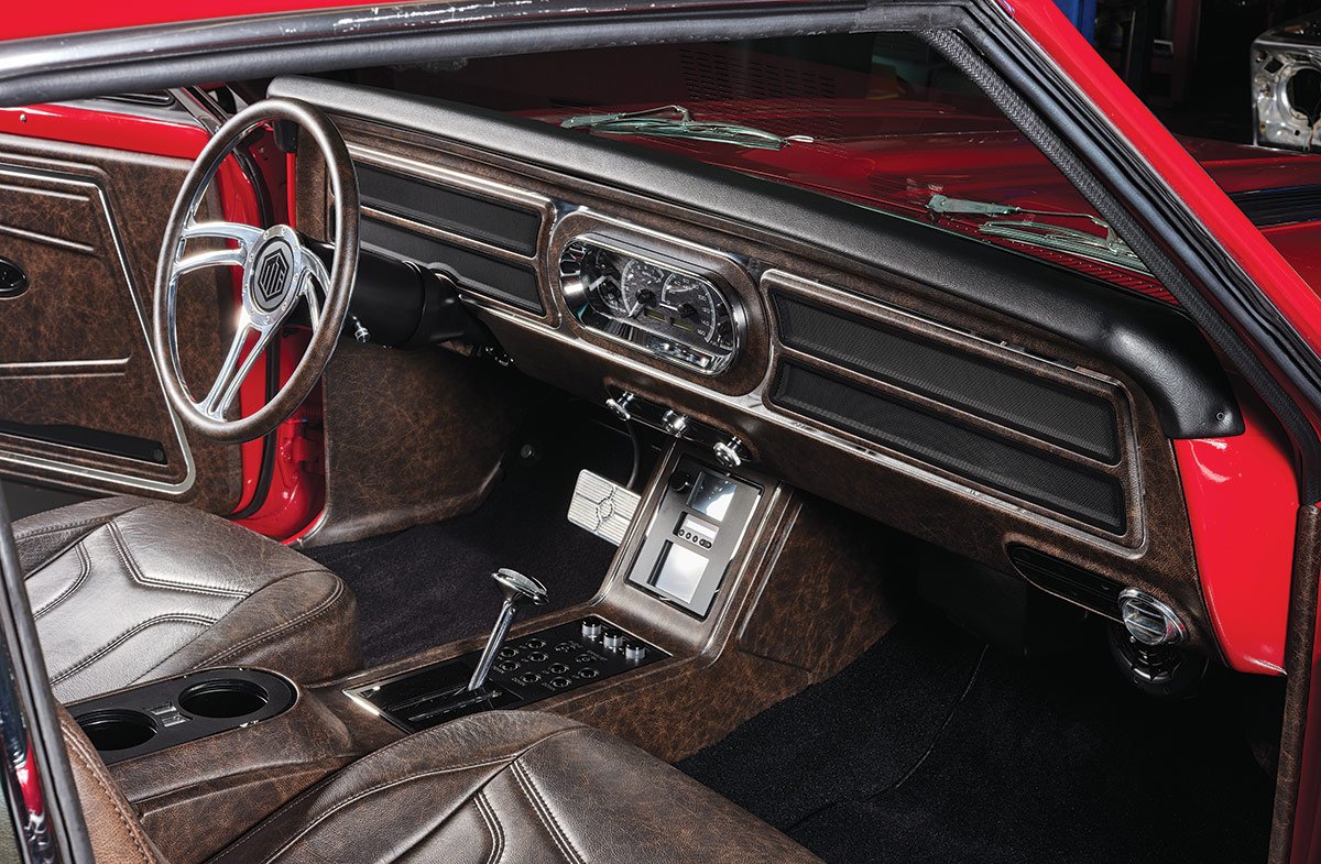 '67 Chevy Chevelle wheel and dashboard