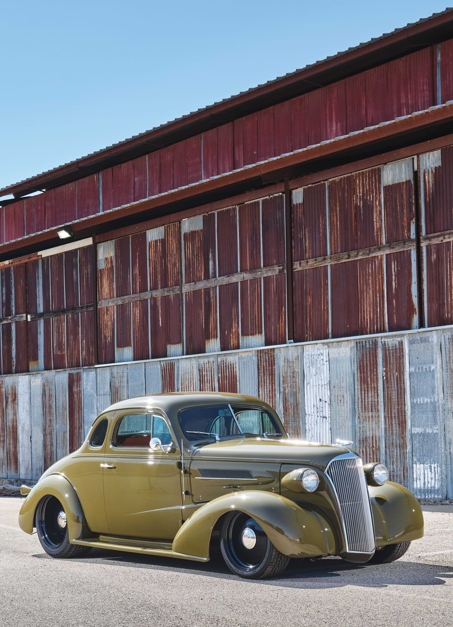 1937 Chevy Business Coupe front view