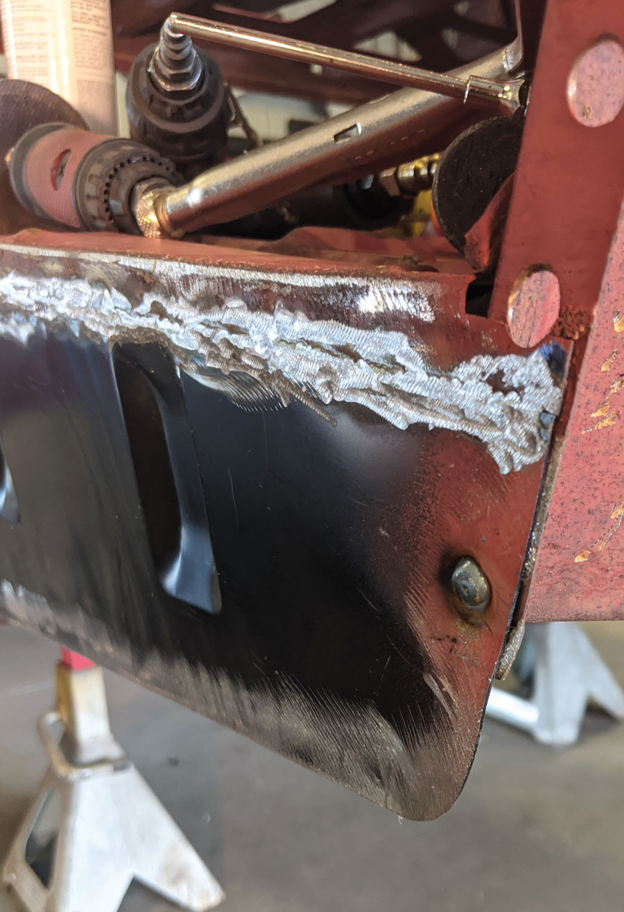 Don’t forget to plug weld any area that your spot welder will not reach later on.